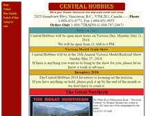 Tablet Screenshot of central-hobbies.com